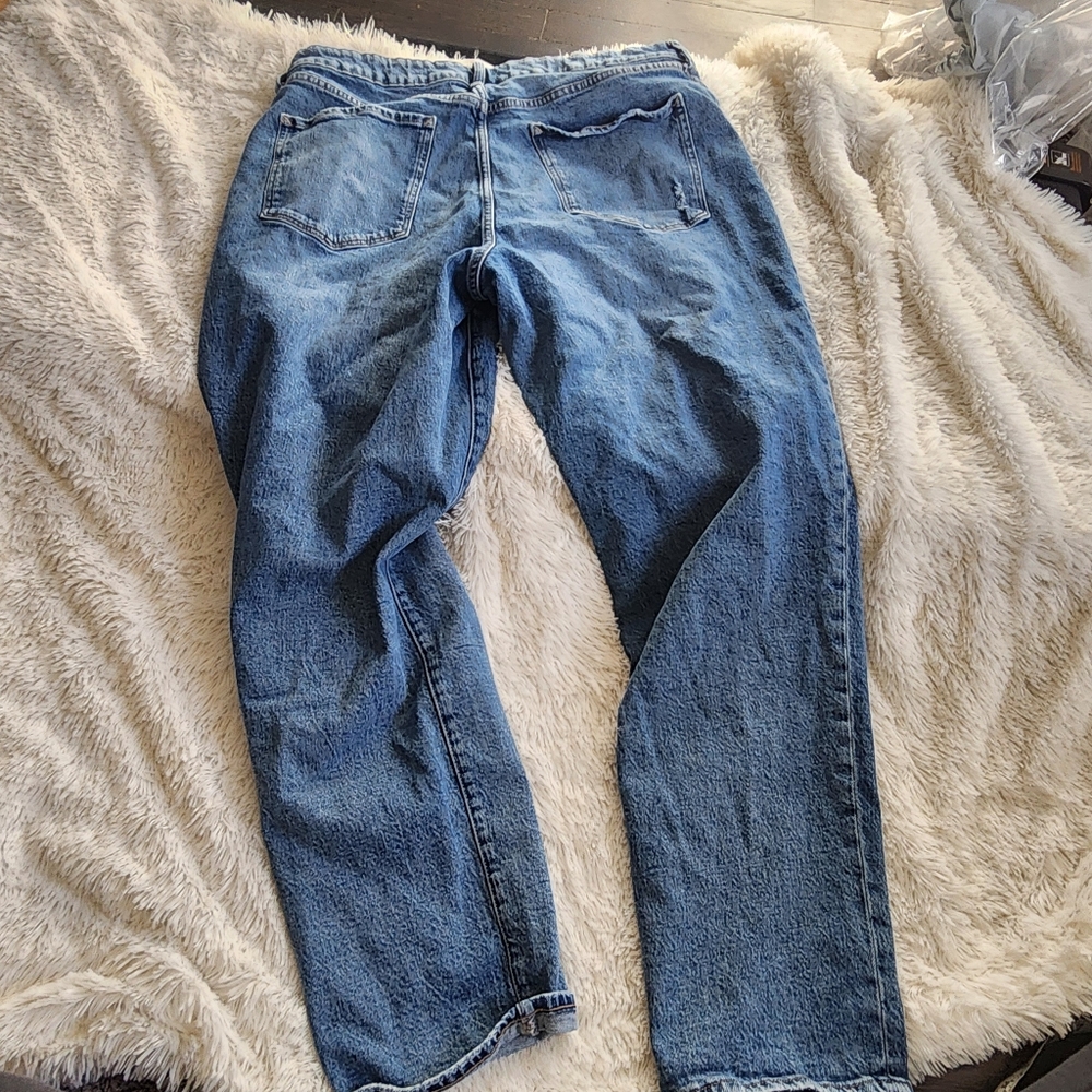 Ana A New Approach mid rise boyfriend denim jeans distressed size 16 tall - Picture 4 of 11
